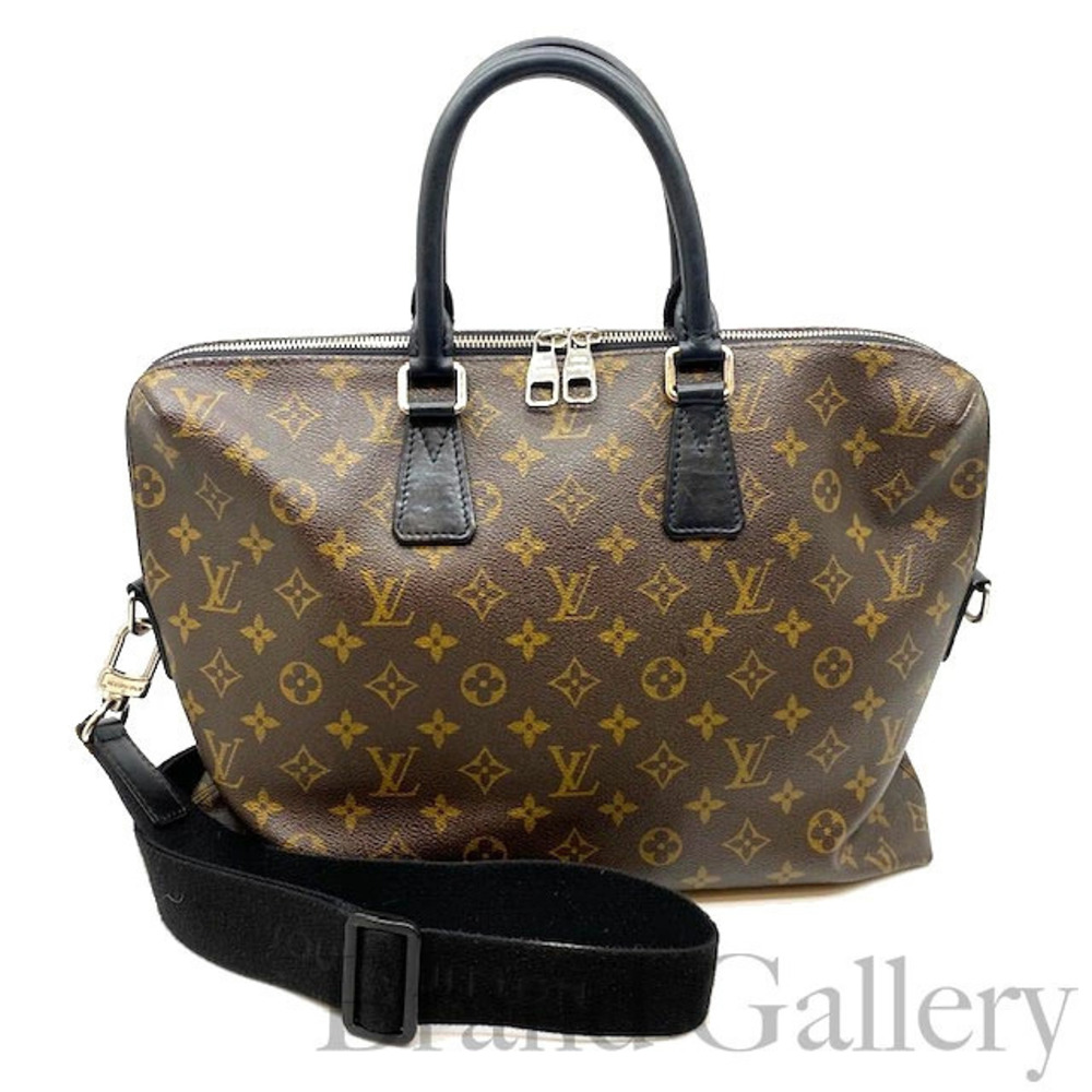 Louis Vuitton Port Jour Briefcase Business Briefcase Leather White Brown